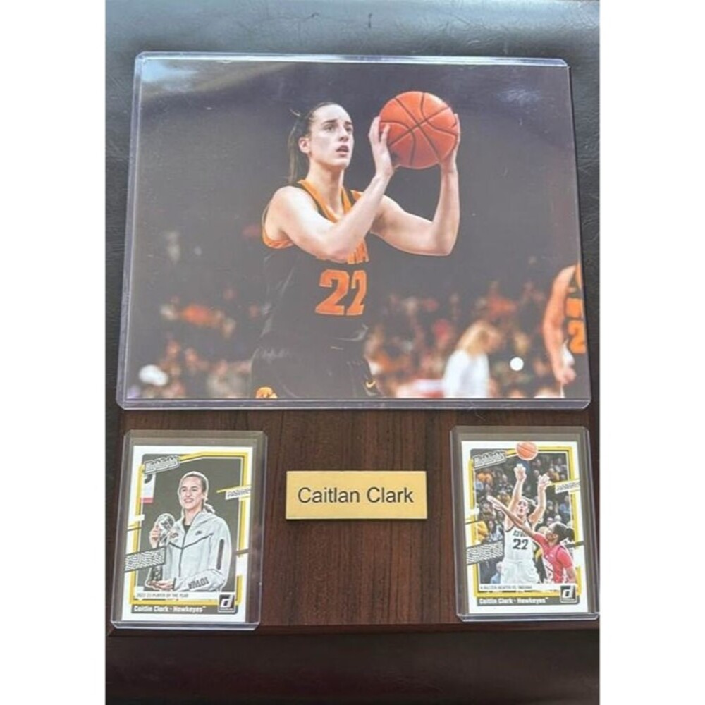 Caitlin Clark Plaque with 10 extra sports cards - Picture 2 of 4